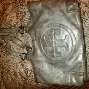 Tory Burch Metallic Silver